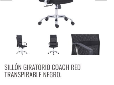 Sillón giratorio Coach