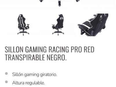 Sillon Gaming Racing pro